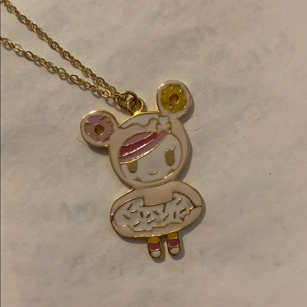 Tokidoki donutella necklace